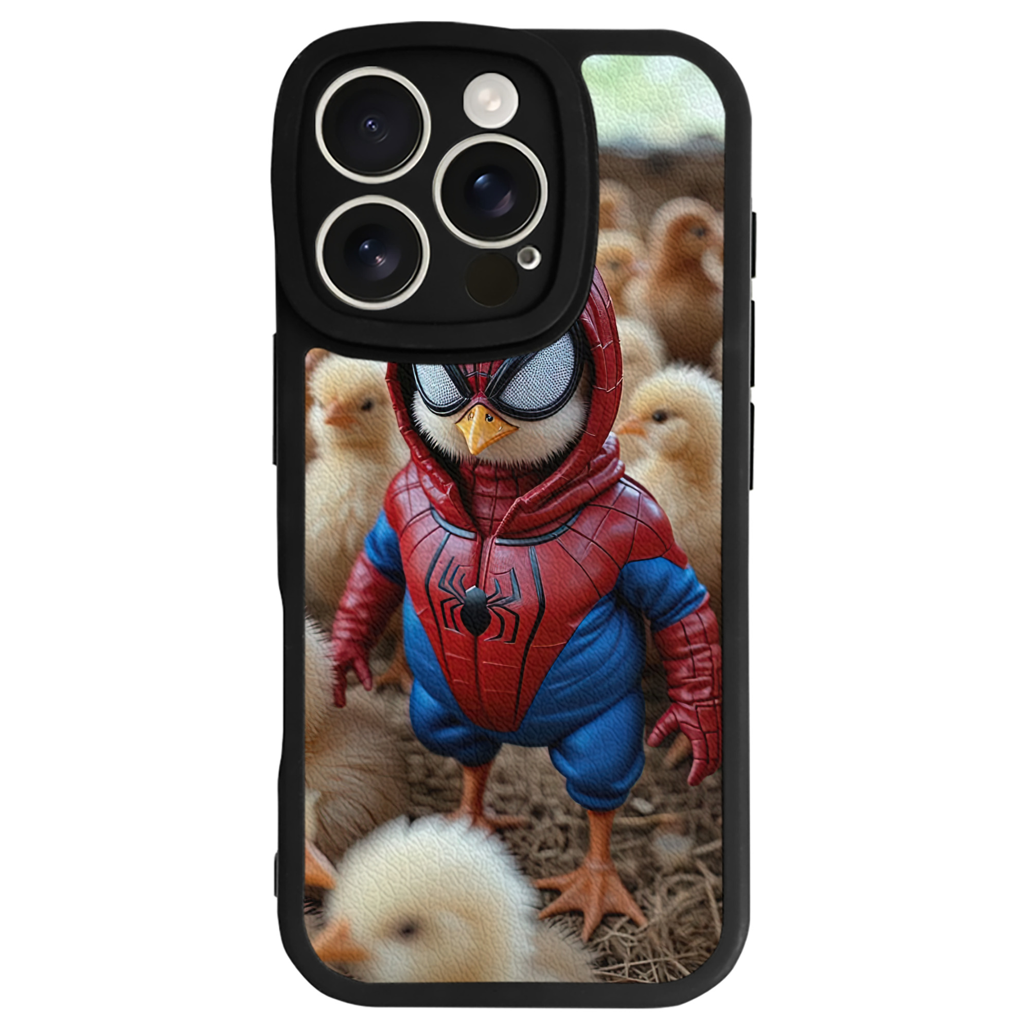 Spider Man スパイダーマン 【iPhone 16シリーズ対応】シリコンスマホケース（レザー調） 材質：シリコン